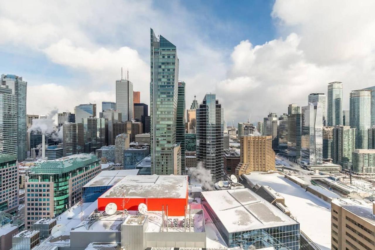 Stunning Views Of Downtown - Luxury High Rise With King Bed! Villa Toronto Exterior foto