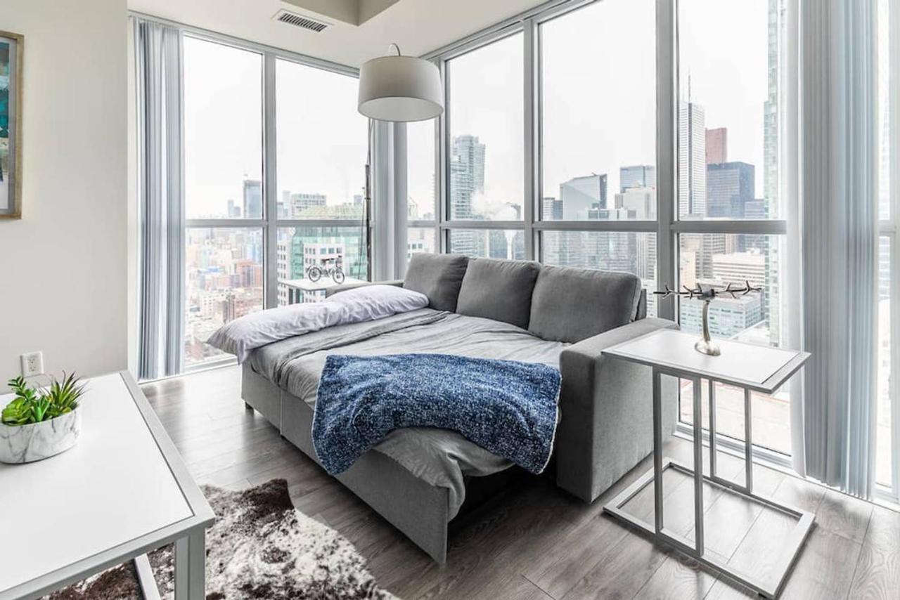 Stunning Views Of Downtown - Luxury High Rise With King Bed! Villa Toronto Exterior foto